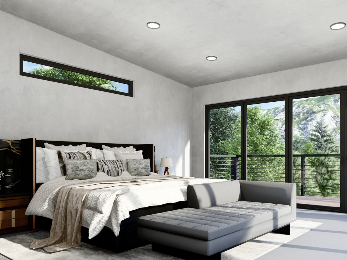 Primary bedroom rendering